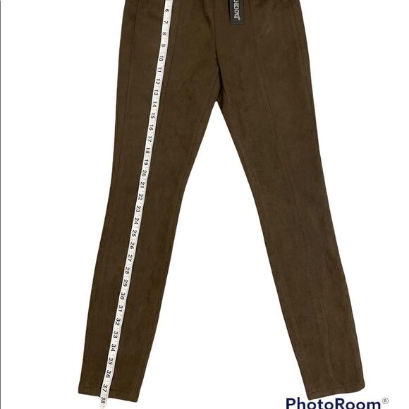 BlankNYC Faux Suede Leggings In Into The Forest High Rise Skinny Ankle NWT - Picture 4 of 9